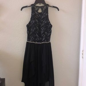 Formal black and silver dress size 3